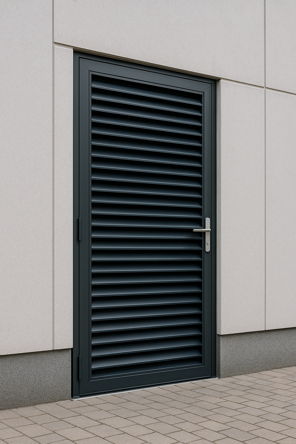 aluminium louvred doors - professional louvred doors available in Manchester from UK manufacturers
