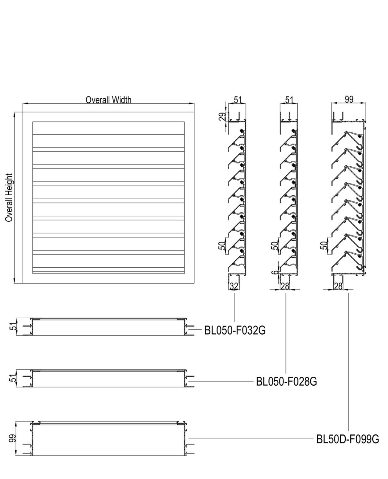 Louvred Curtain Walling Detail